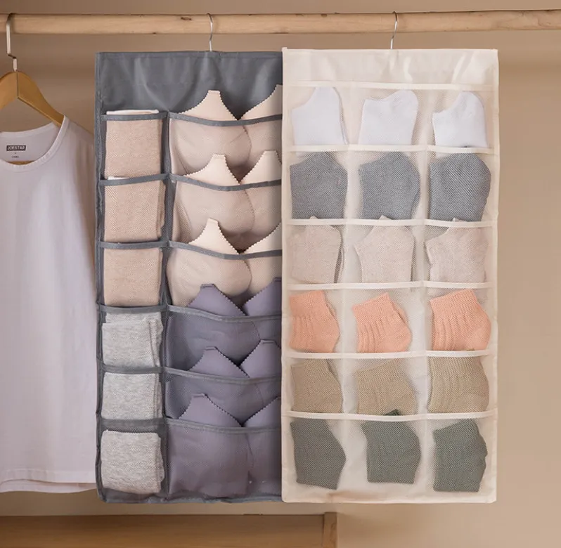 The latest 80X50CM folding panty underwear storage hanging bag, multi-functional and large-capacity, a variety of styles to choose from, support customization
