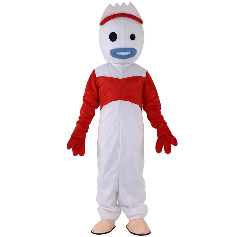 Costume da mascotte bianco pasquale Costume da carnevale di Natale di Halloween Costume da personaggio dei cartoni animati Abito da donna per adulti Vestito da carnevale Unisex per adulti