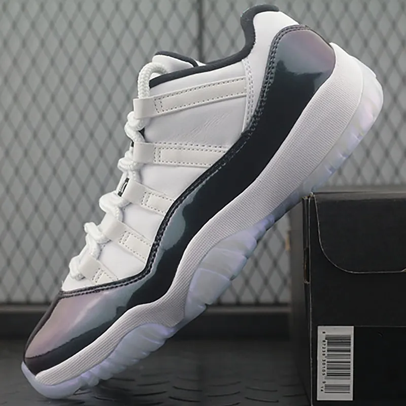 2021 Top Quality Jumpman 11 Basketball Shoes Low Emerald 11s Designer Fashion Sport Running shoe With Box