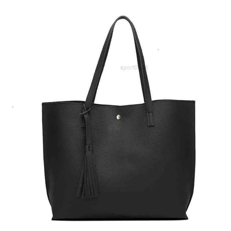 HBP Non- Fashion handbag hidden Pu litchi pattern simple shopping large capacity shoulder bag quantity single shou