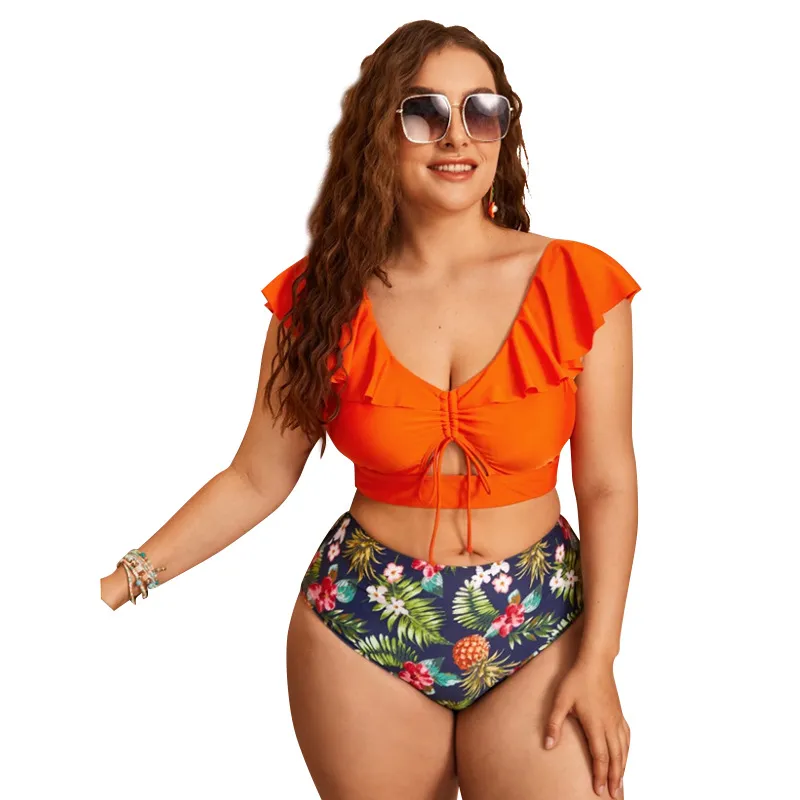 Plus size deals swimwear cropped pants