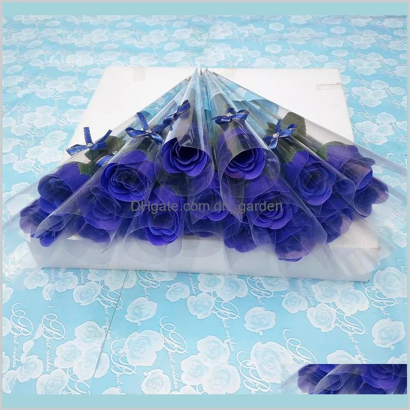 Single Stem Soap Flowers Artificial Rose