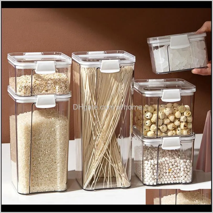 multi capacity sealed can rice grain storage box dispenser multigrain spaghetti noodles containers transparent bottles & jars