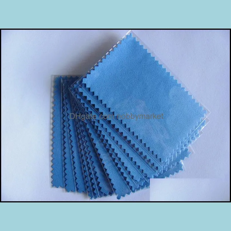 Pink Black Blue Green New Plastic Bag packed Silver Polish Cloth 11cmx7cm for silver Golden Jewelry cleaner tool Best Quality