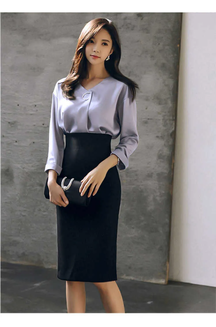 Falda de oficina para mujer clearance