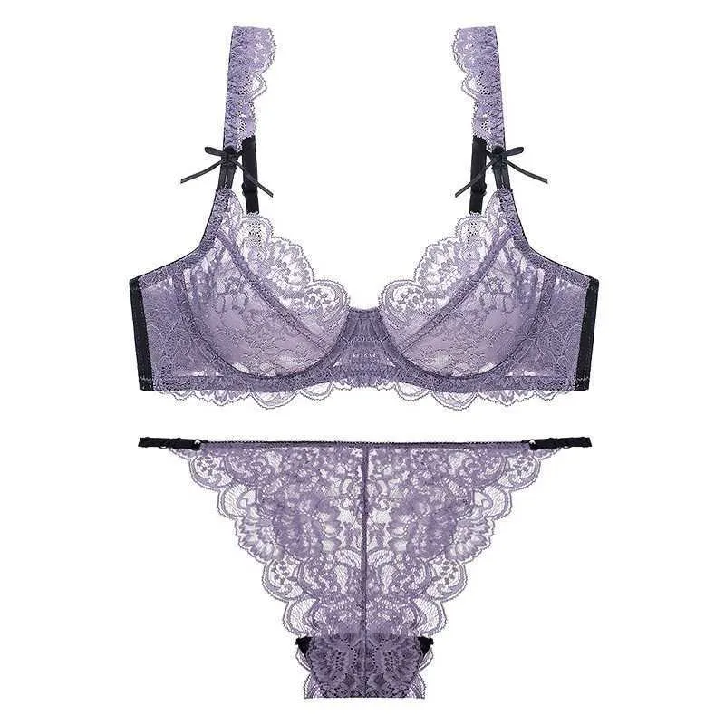 Sexy Lace Lingerie Set For Women Push Up Bra And Panties With