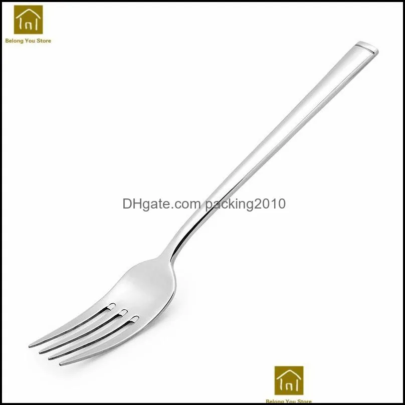 Travel Cutlery Portable Camping Party Fork Tableware Hotel Stainless Steel Flatware Fourchettes Inox Dinnerware Sets LKF114