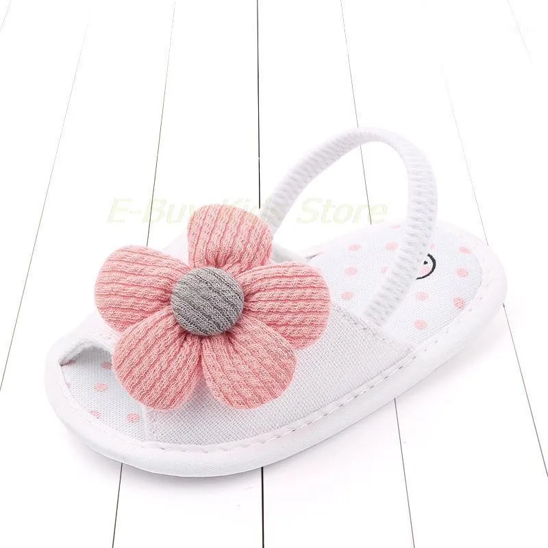 Sandalen 0-18 Maand Baby Sandaal Baby Meisje Bloem OorCess Schoenen Soft-Sole Nonslip Slipper Indoor Outdoor For Babies Born Shoe