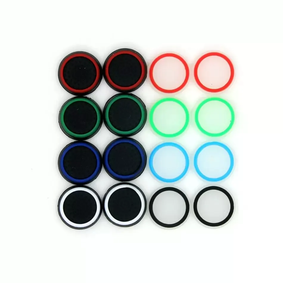 Accessori per giochi in silicone in gomma luminosa Custodie Joystick Cap Thumb Stick Joystick Grip Grips Caps per PS5 PS4 PS3 Xbox one 360 Controller