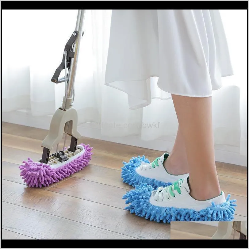 foot socks creative lazy mopping shoes microfiber mop floor cleaning mophead floor polishing cleaning cover cleaner st477