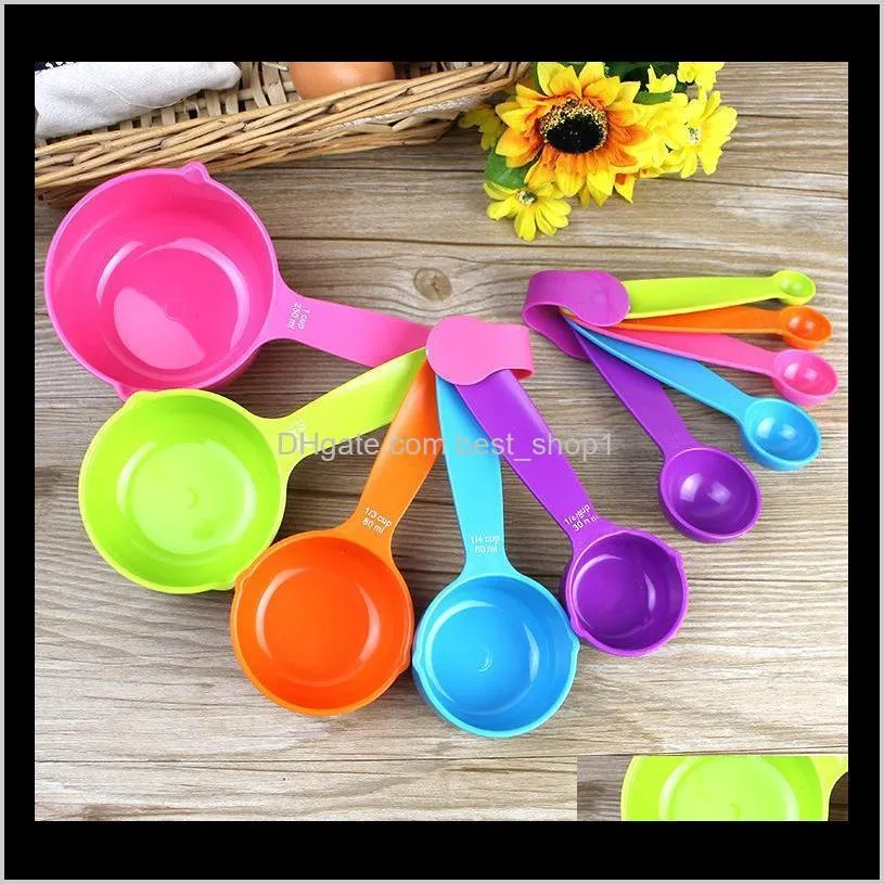 spoon set plastic cup useful cooking baking spoon cup kitchen measuring tools owf1038