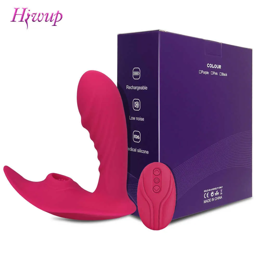 Draadloze afstandsbediening zuigen vibrator voor vrouwen G spot clit sucker clitoris stimulator dildo seksspeeltjes goed voor volwassenen couplesp0804