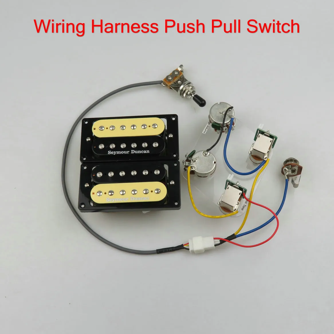 SH1n SH4 Humbucker Pickups With Wiring Harness Electric Guitar Pickups zebra / Black Guitar Pickups Set In Stock