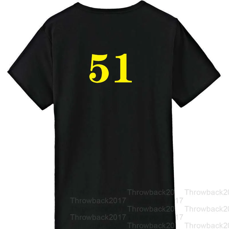 NO51ブラックII Tシャツ記念絶妙な刺繍高品質の布の通気性汗吸収専門生産