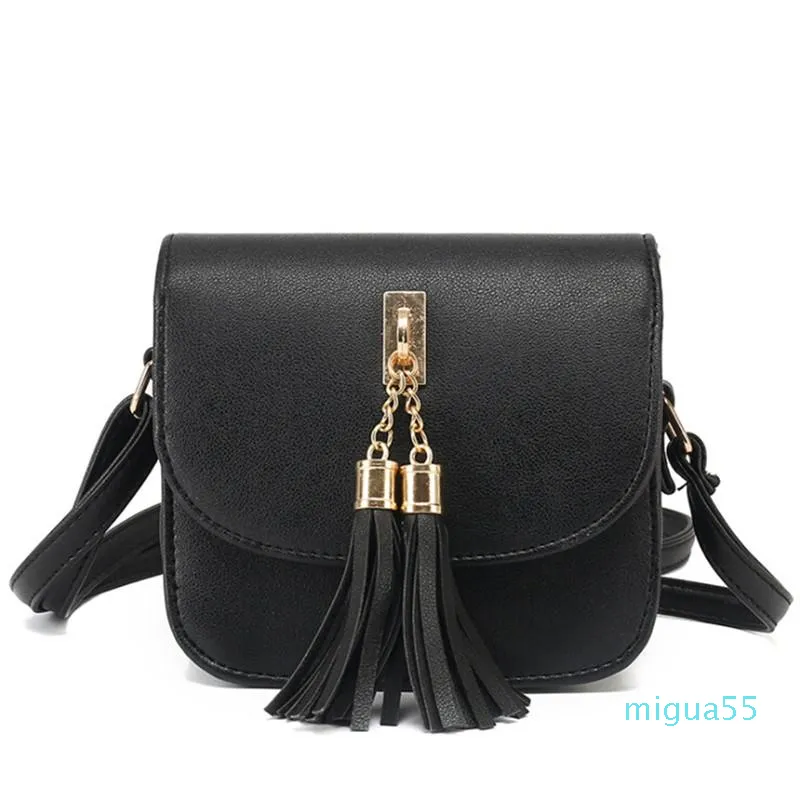 Sacs à bandoulière mode petites chaînes sac femmes couleur bonbon gland messager femme sac à main