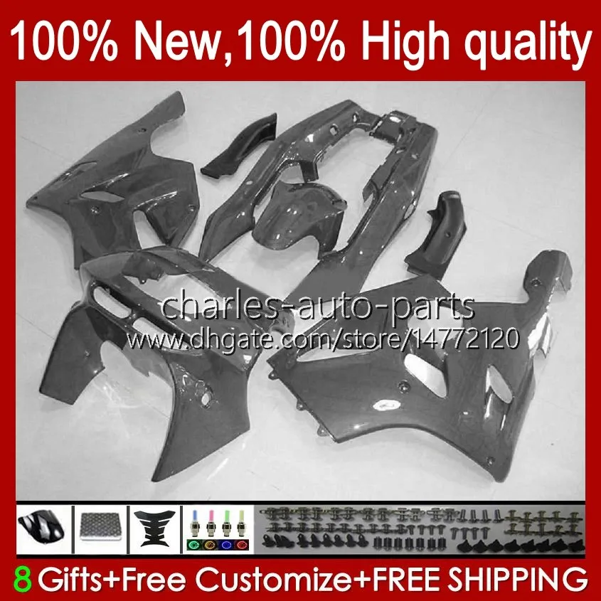 Bodywork For KAWASAKI NINJA ZX 6R 636 600CC 600 CC ZX 6 R ZX-6R ZX600C 94-97 Body 50HC.141 black grey stock ZX-636 ZX600 ZX6R 94 95 96 97 ZX636 1994 1995 1996 1997 Fairing Kit