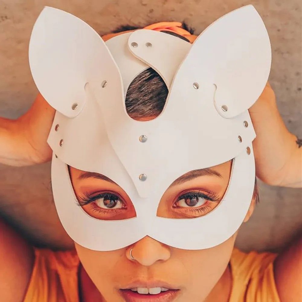 Adjustable BDSM Devices Pink Fox Mask