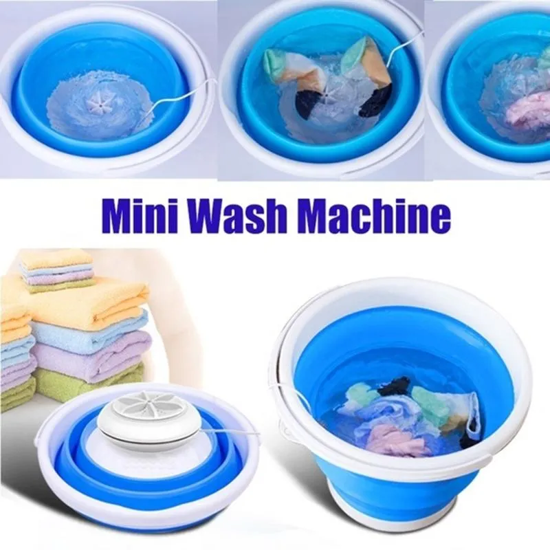 Laundrite Mini Washer Portable Folding Basin For Clothes, Automatic