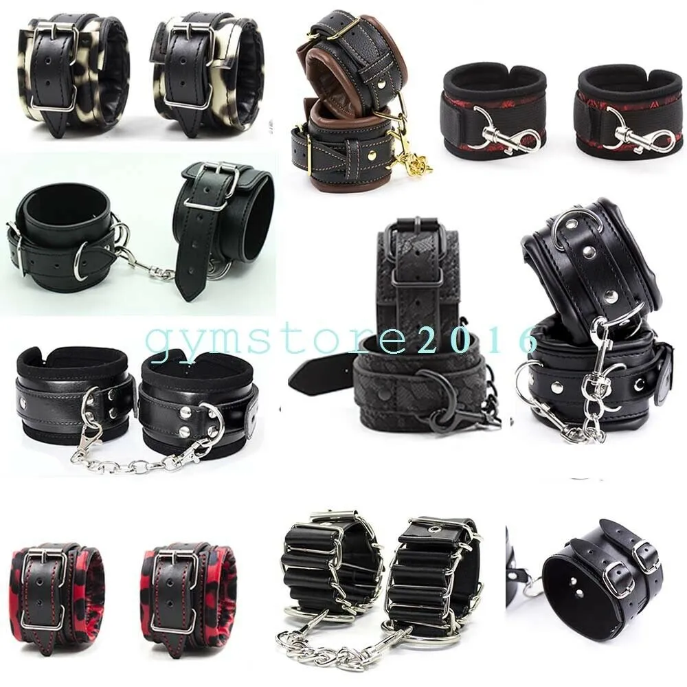 Bondage slave handbojor Limit Shackles Cuffs Spela BDSM-spelet kan låsas # 56