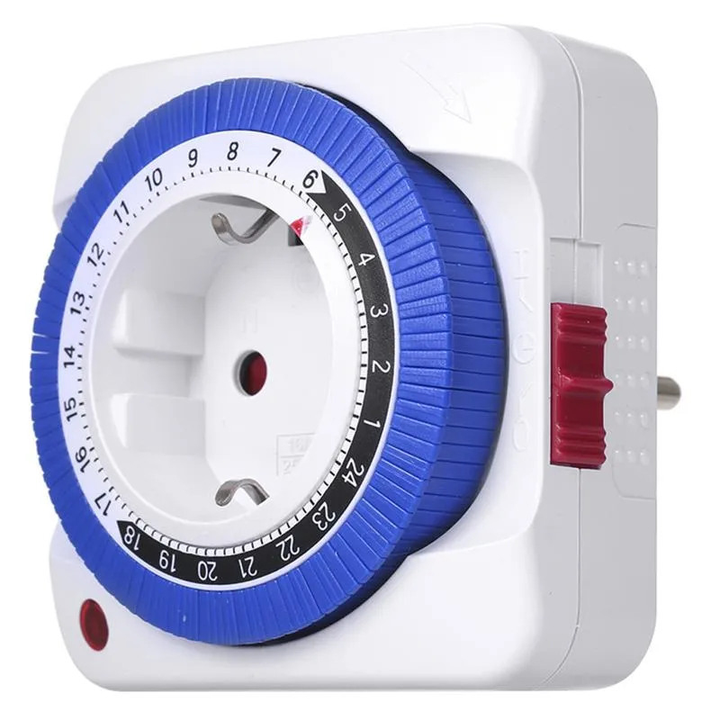 TIMER TIMER SWITCH SOCKET AITATISK AV ELEKTRISKA APPLIANCER 24 HOURISKA Mekanisk plug-in timing Time Controller