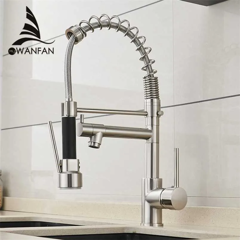 Spring Force Faucet Spring Style Kitchen Faucet Brushed Nickel Pull Out... From Dou08, $81. ...