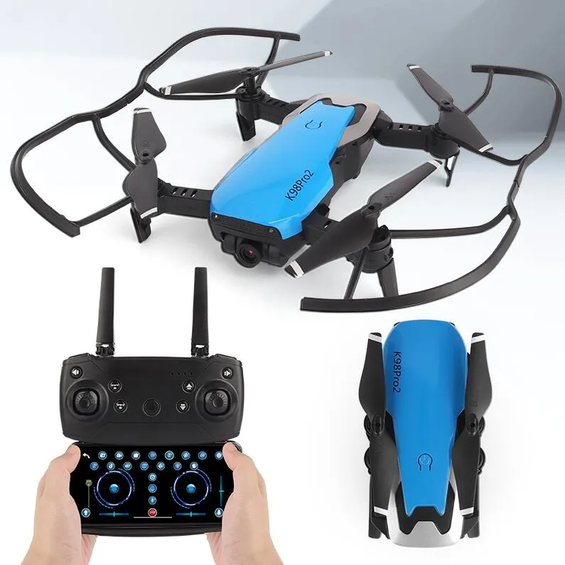 K98 PRO 2 Folding Drones UAV High Definition Aerial Remote Control Aircraft Drone 4K Dual Camera 2st