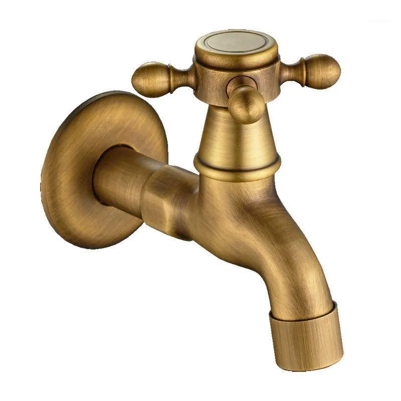Bathroom Sink Faucets Mop Faucet Wall Mounted ORB Washing Machine Outdoor For Garden Antique Brass Small Taps Balcony