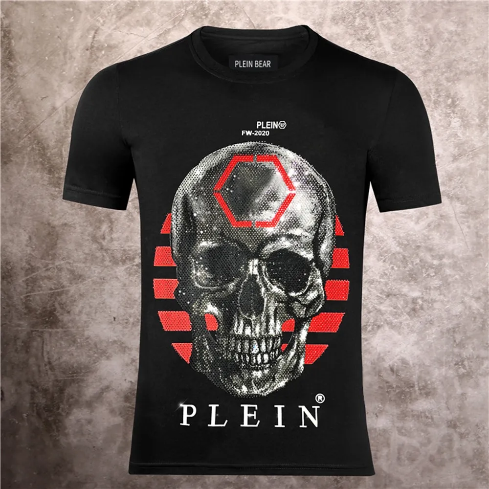 PLEIN BEAR T SHIRT Mens Designer Magliette Strass Skull Uomo T-shirt Classica alta qualità Hip Hop Streetwear Maglietta Casual Top Tees PB 16009