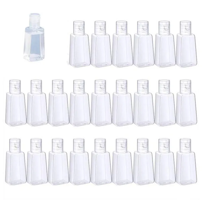 30 ml 60 ml lege duidelijke fles navulbare plastic flessen met flip cap cosmetische container voor hand sanitizer vloeibaar monster