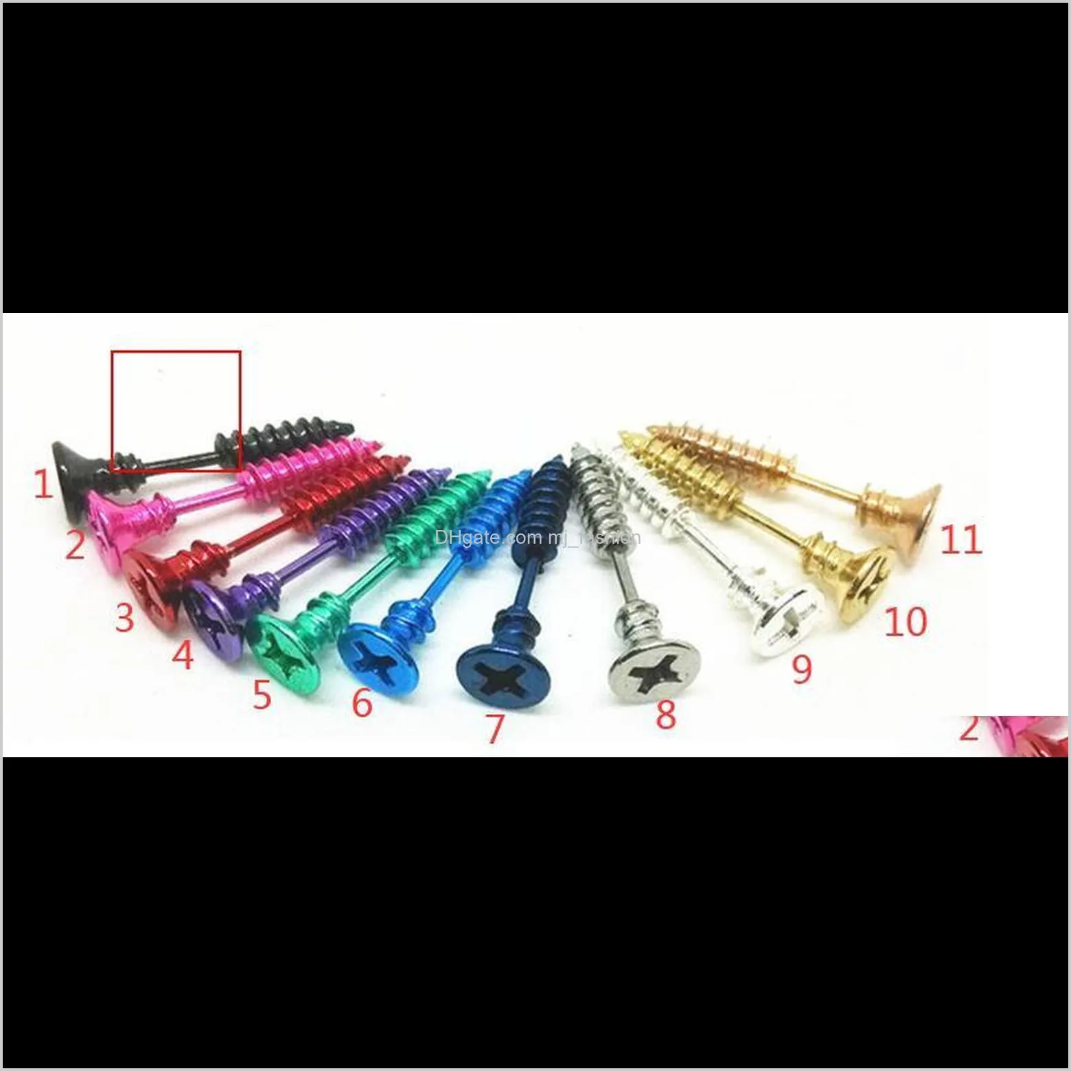 design jewelry wholesal plated beads mini stud earrings screws crystal stud earrings for women new design earrings ps1574