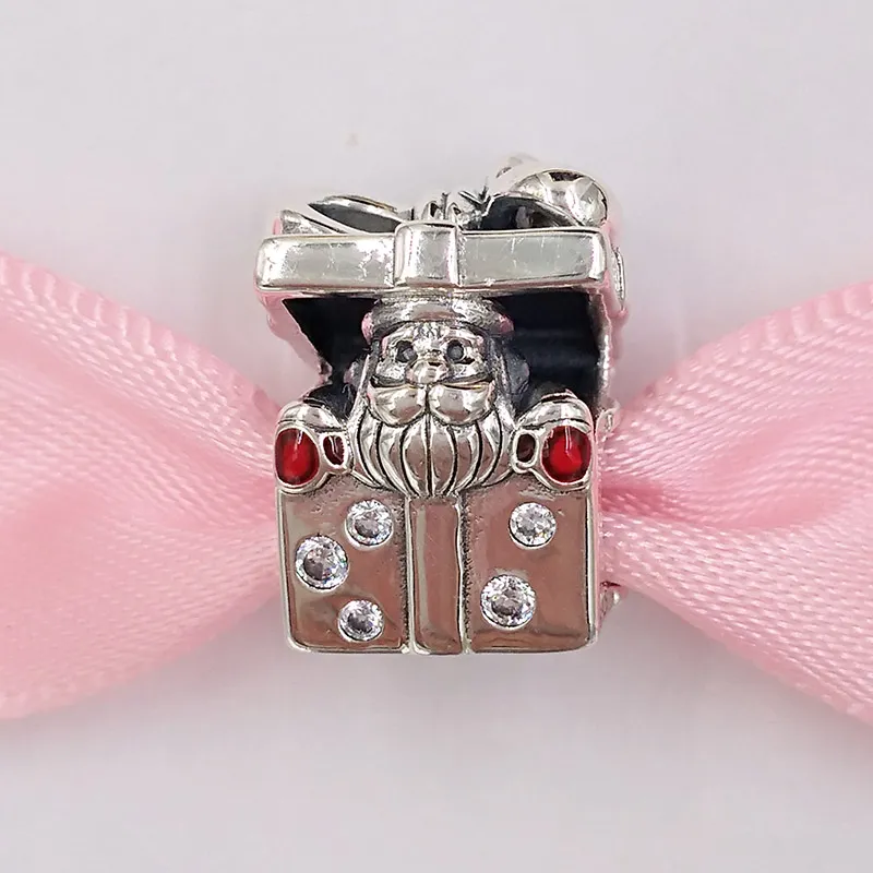 Kit de fabrication de bijoux à breloques en argent sterling, collier, chaîne, perles, bracelet, Noël, Père Noël, dans un coffret cadeau, bracelets pour femmes, prime t_voghion.com