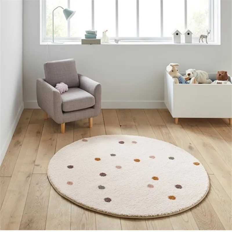 Morandi Style rond ciel étoilé tapis zone mode maison salon décoration pour enfants 211204