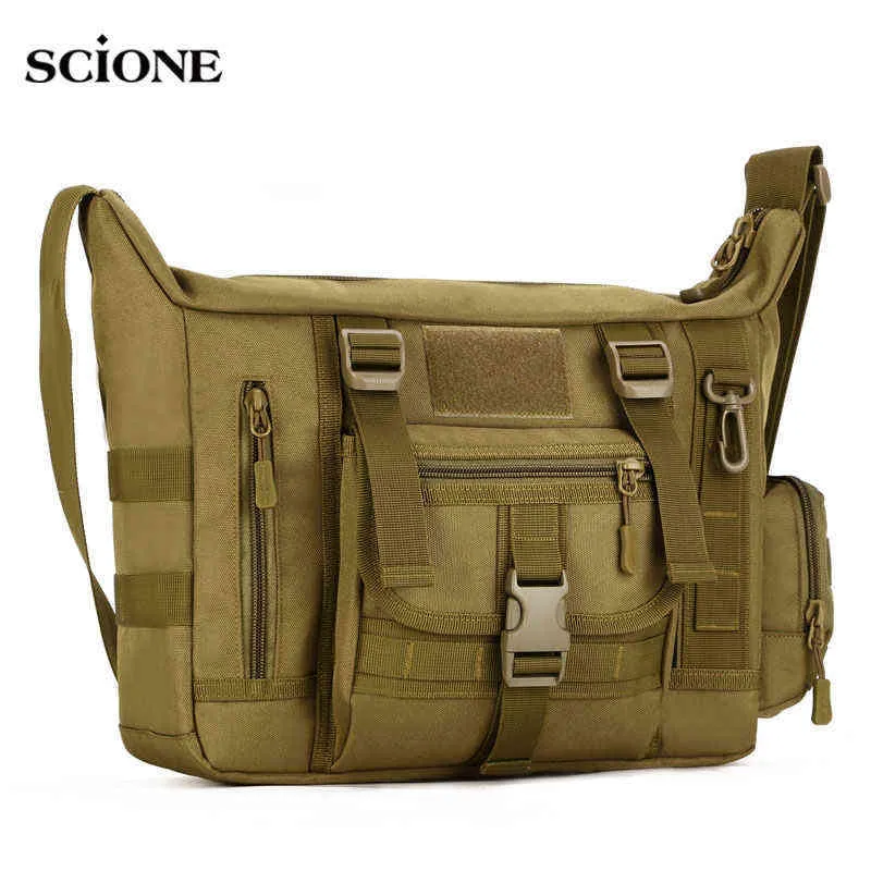 14 polegadas Sling Saco Tático Mille Document Molle Molle Molle Sport Bags Sling Laptop Ombro Saco XA458WA Y1227