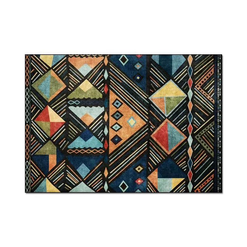 Tapetes Marrocos Estilo Sala Área Rugs boémia criativa colorida Quarto Geometric cabeceira Sofá Cozinha Non-Slip Tapete