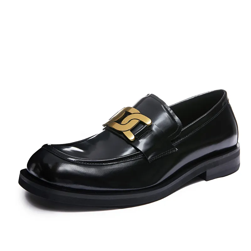 Hommes mocassins chaussures semelle épaisse Style britannique 2022 cuir pleine fleur hommes robe de mariée chaussures mâle formel affaires chaussure