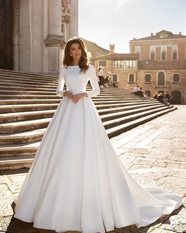 Classy wedding dresses with sleeves shop