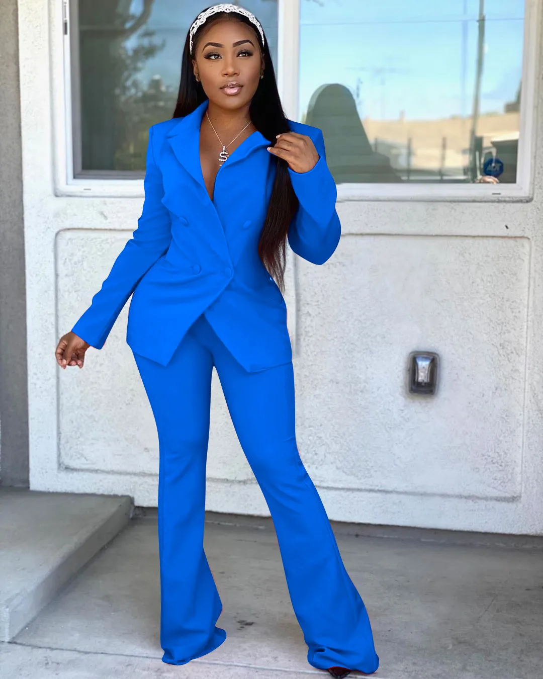 Ladies blazer pant deals