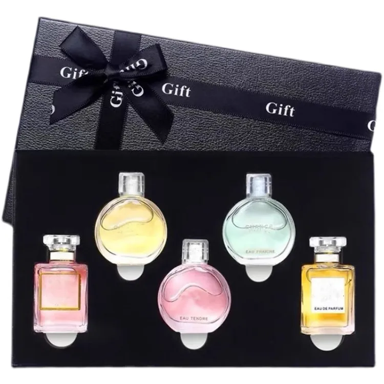 profumo donna set 5 pezzi vestito 7.5ml frgarances lady spray counter edition nota floreale di alta qualità spedizione veloce gratuita