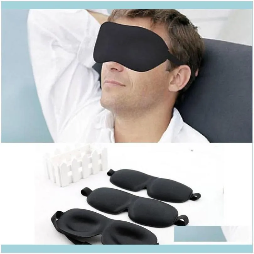 Travel 3D Eye Mask Sleep Soft Padded Shade Cover Rest Relax Sleeping Blindfold 5 color ST272