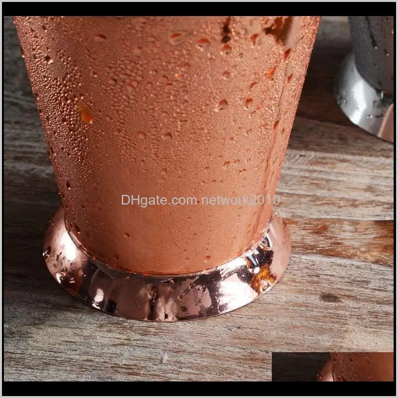 304 stainless steel cocktail glass mint mule mojito horn cup rose gold coffee beer mug party barware kitchen water juice drinkware