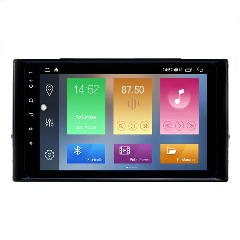 Lettore DVD per auto da 8 pollici per Toyota Corolla 2017-2019 con Wifi Gps Bluetooth Usb Sd Supporto Carplay Obd Dab TV digitale Controllo del volante