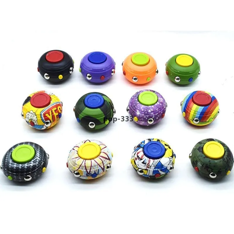 Dedo top fidget brinquedo novo produto unzip migic cubo fidgets pad em forma de disco decompressão dedo dedo gyro fingertip jogo novidade brinquedos