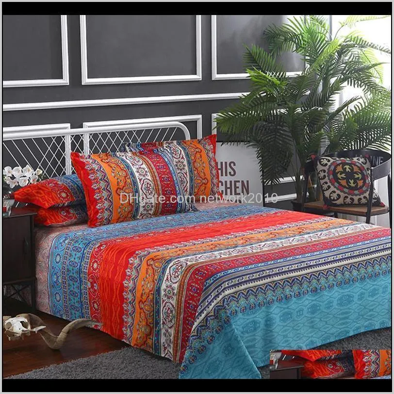 ethnic style bohemian 3d comforter bedding sets mandala duvet cover set winter bedsheet pillowcase queen king size bedlinen bedspread