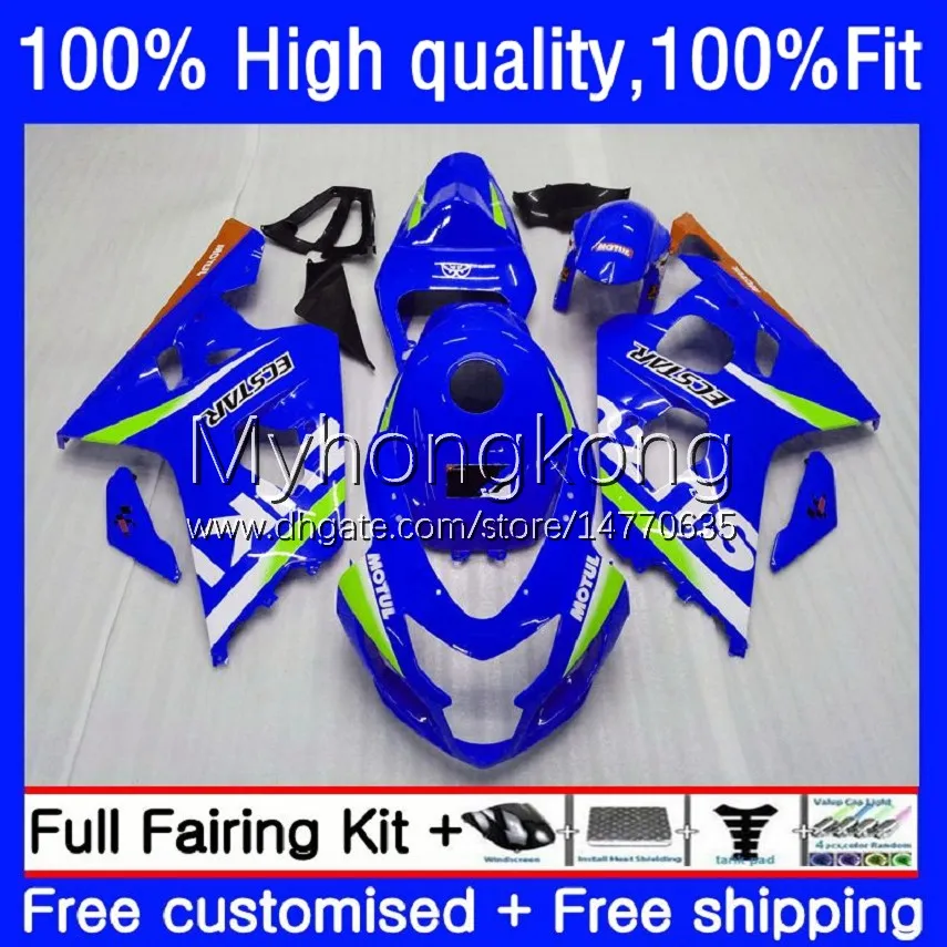 suzuki gsx-r750 k4 750cc gsxr600 gsxr-750 04-05 20no.0 gsx-r600 gsxr 600cc-r600 gsxr 600cc gsxr-600 GSXR750 2004 2005 OEM Bodys 공장 블루