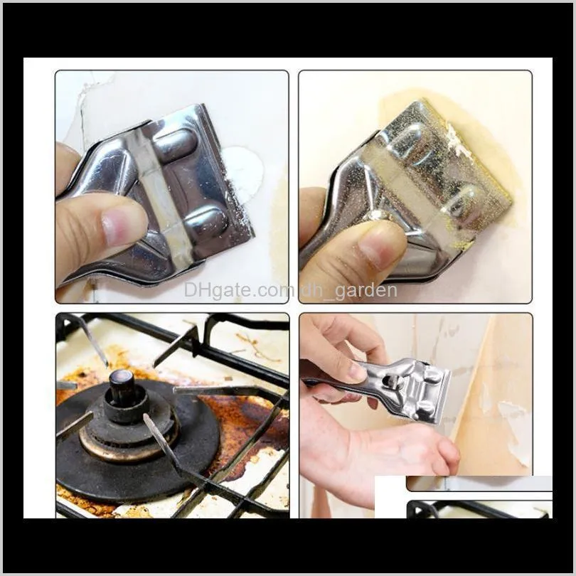 glass multifunction stainless steel ceramic hob scraper cleaner tool with blade cleaning oven cooker tools utility knife sn2192