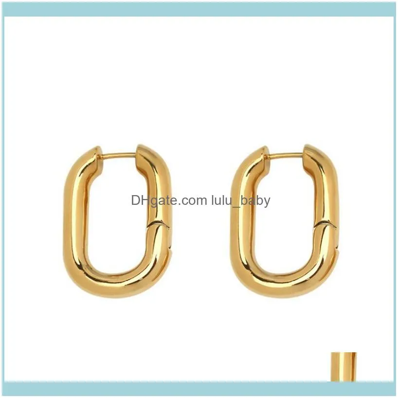 Korean Fashion Ladies Small Earrings Hypoallergenic Retro Style Simple O-shape Hoop & Huggie