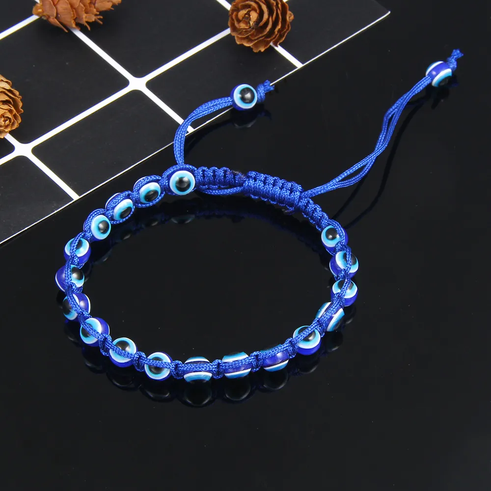 Boho Evil Eye Beared Bears Braclets для женщин Мужчины Веревка Летние босиком - Ювелирные изделия