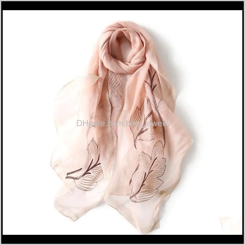 embroidered women shawls head wraps lady travel high quality winter neck scarves gift