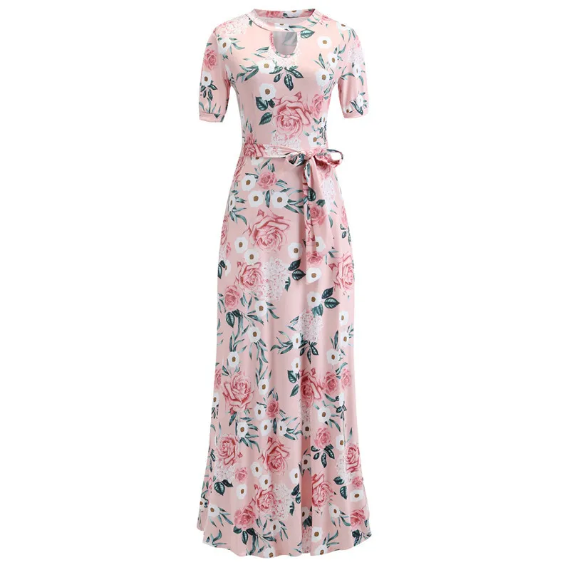 Summer Women Long Dress Casual Floral Print Boho... From Mu01, $10.54 |  DHgate.Com