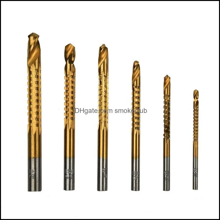 drill bit hot new product 6 in 1 high speed electric drill tool set for thin wood aluminium alloy and plastic board LLF9080